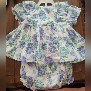 Janie and Jack, 6-12 months, floral baby dress w/bloomer NWT